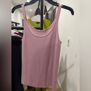 Maglia Pink Ribbed Knit Tank Top